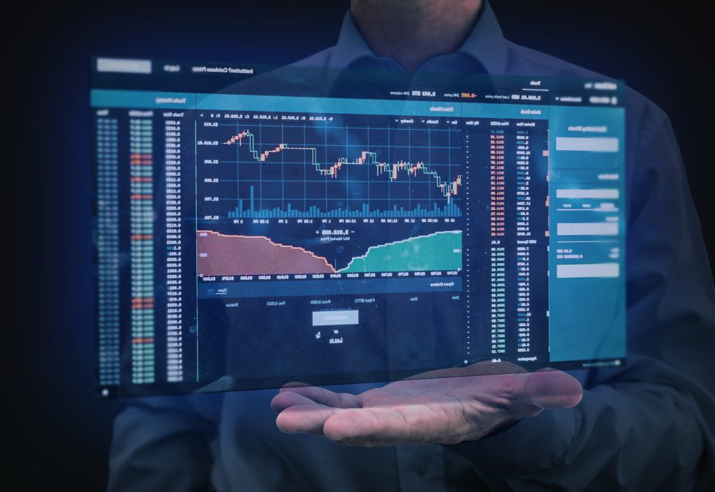 the trading graph shows commodity trading trends and updates
